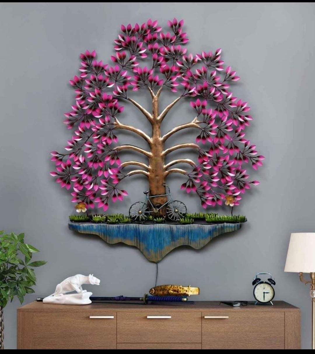 Purple Tree wall decor
