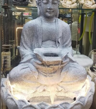 Grey Buddha fountain