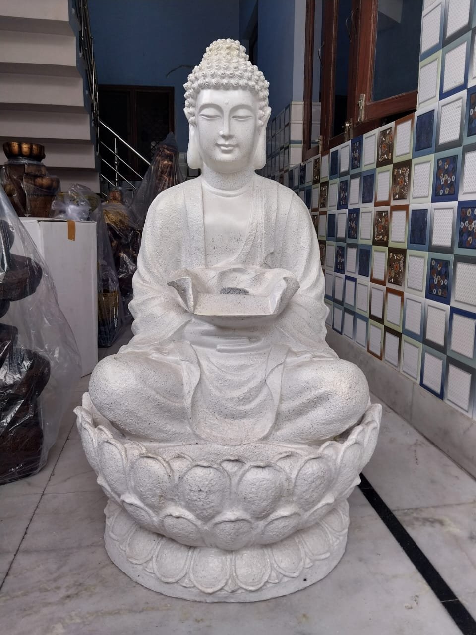 Buddha statue fountain