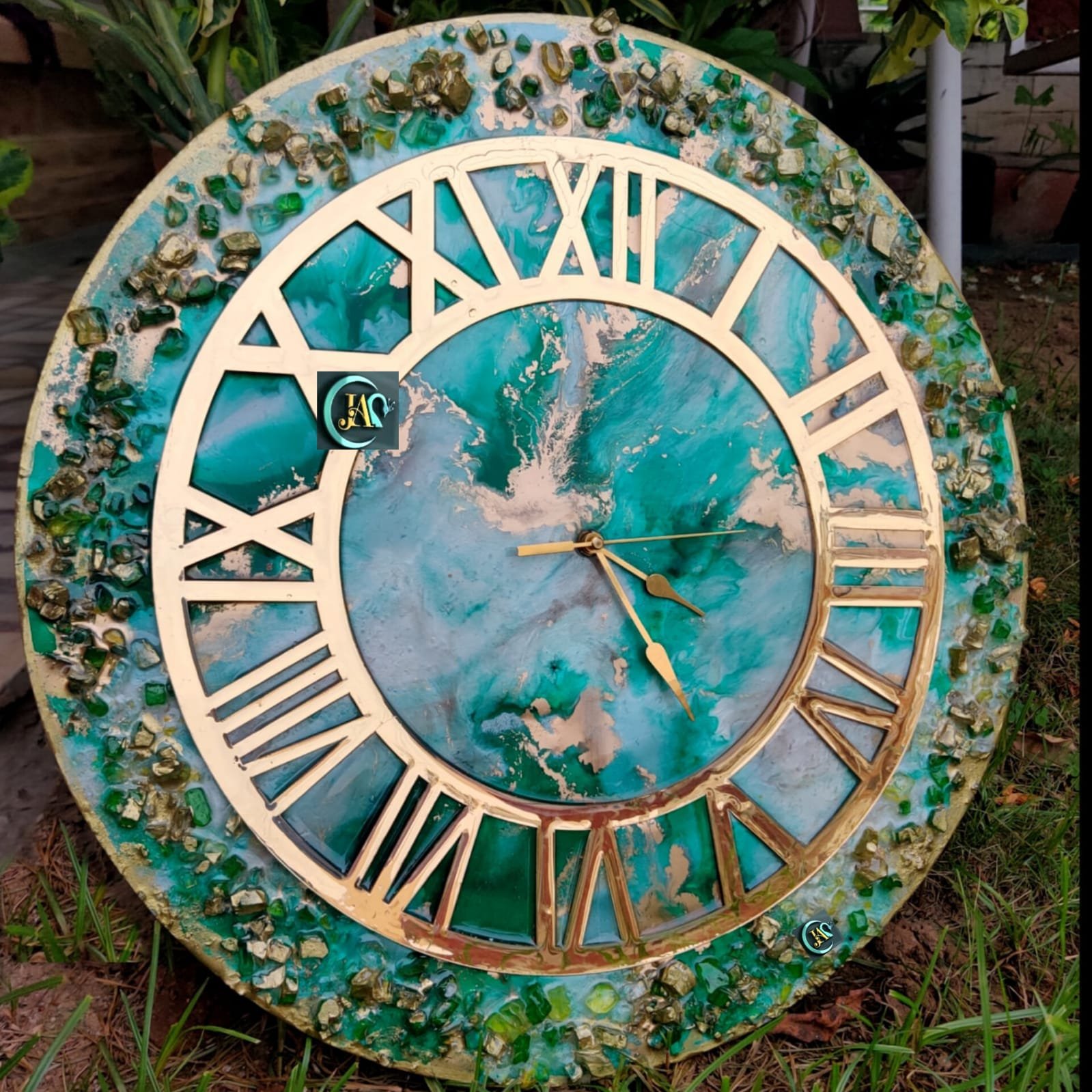 Premium marble clock