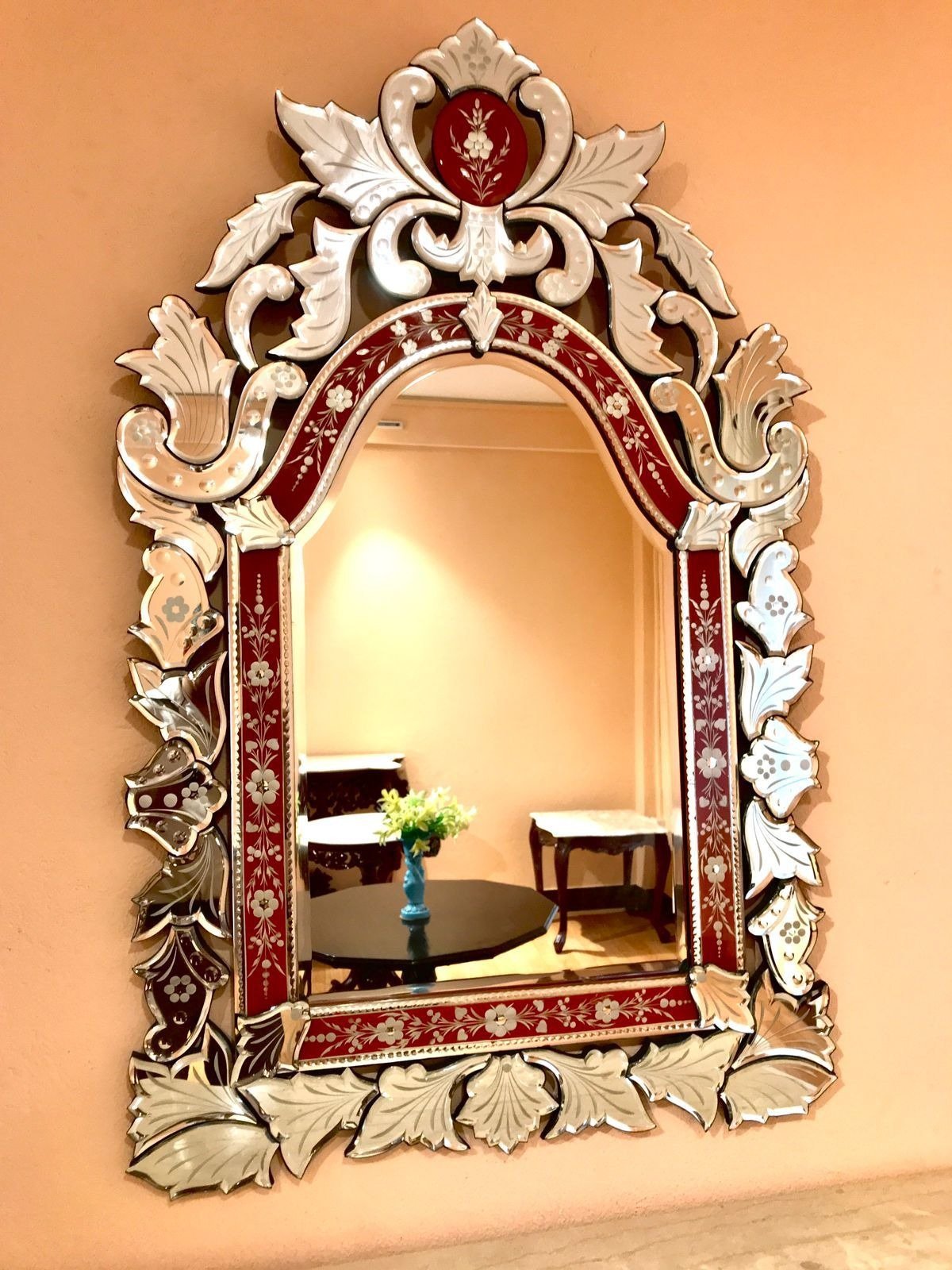 Etched Venetian Mirror