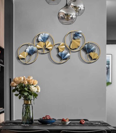 Five circle leaves decor