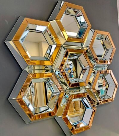 Hexagon Venetian Mirrors