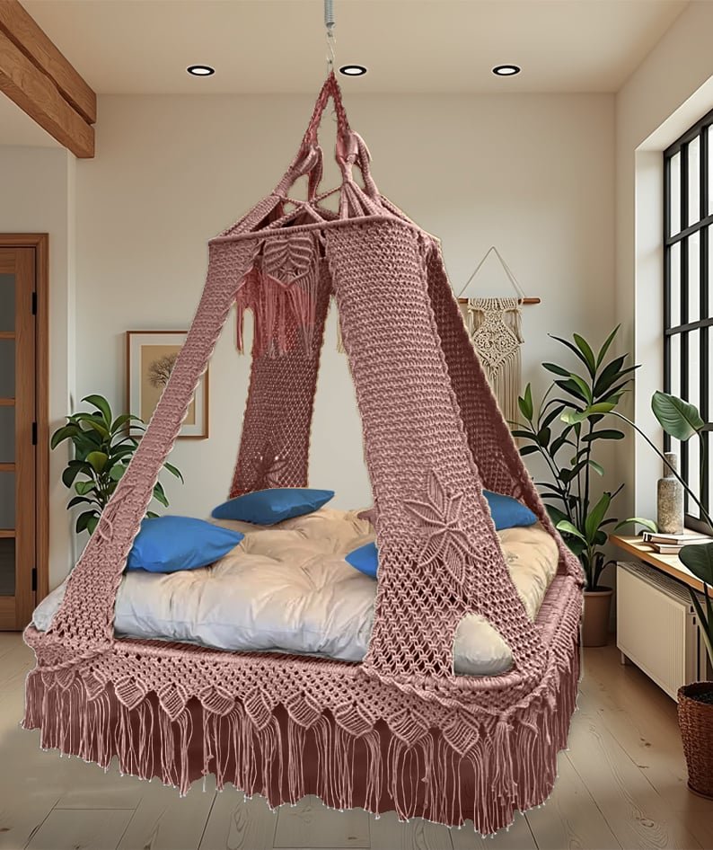 Square Macrame swing