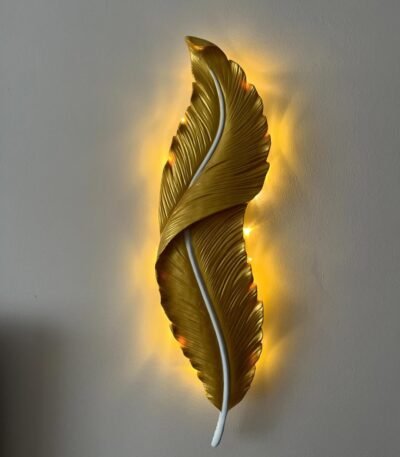 Golden Feather wall decor