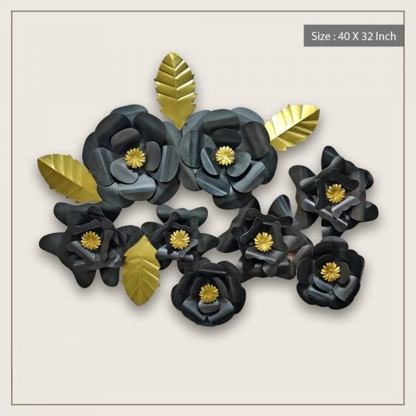 Black and Gold Leaf flowers