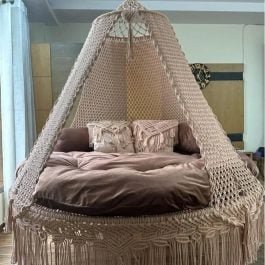 72 inch macrame bed swing