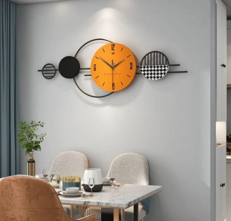 Metallic Wall decor Clock