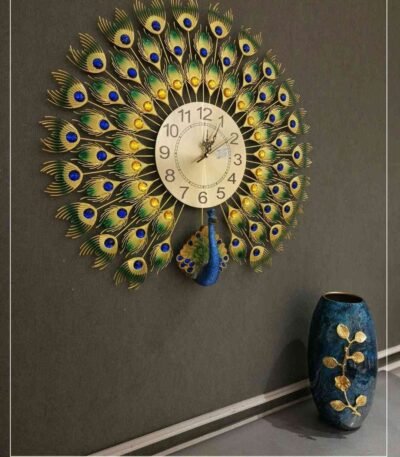 Imported Peacock clock