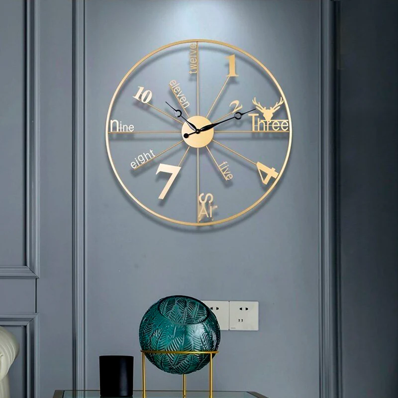 Fine metal clock