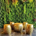 metal stool set of 5